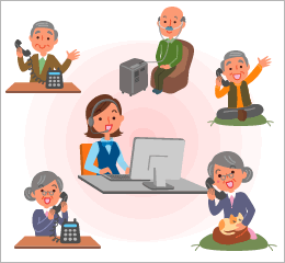 高齢者様に強いコミュニケーションスキルと的確な対応