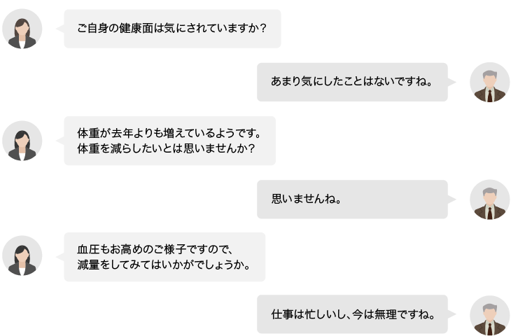 気持ちや考えを探らない質問をしてしまう